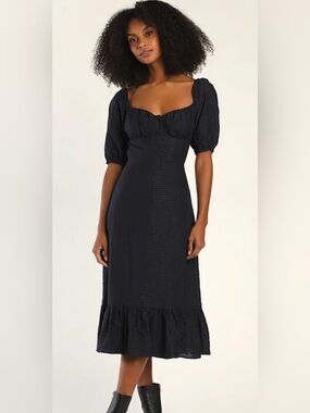 dreamy date night navy blue sleeveless midi dress Lulus | Dresses | Nwt Lulus Xs Navy Blue Size:m/l Featuring a comfortable stretch dresses:day dresses Zapatos Oxford Jeans Oxford
